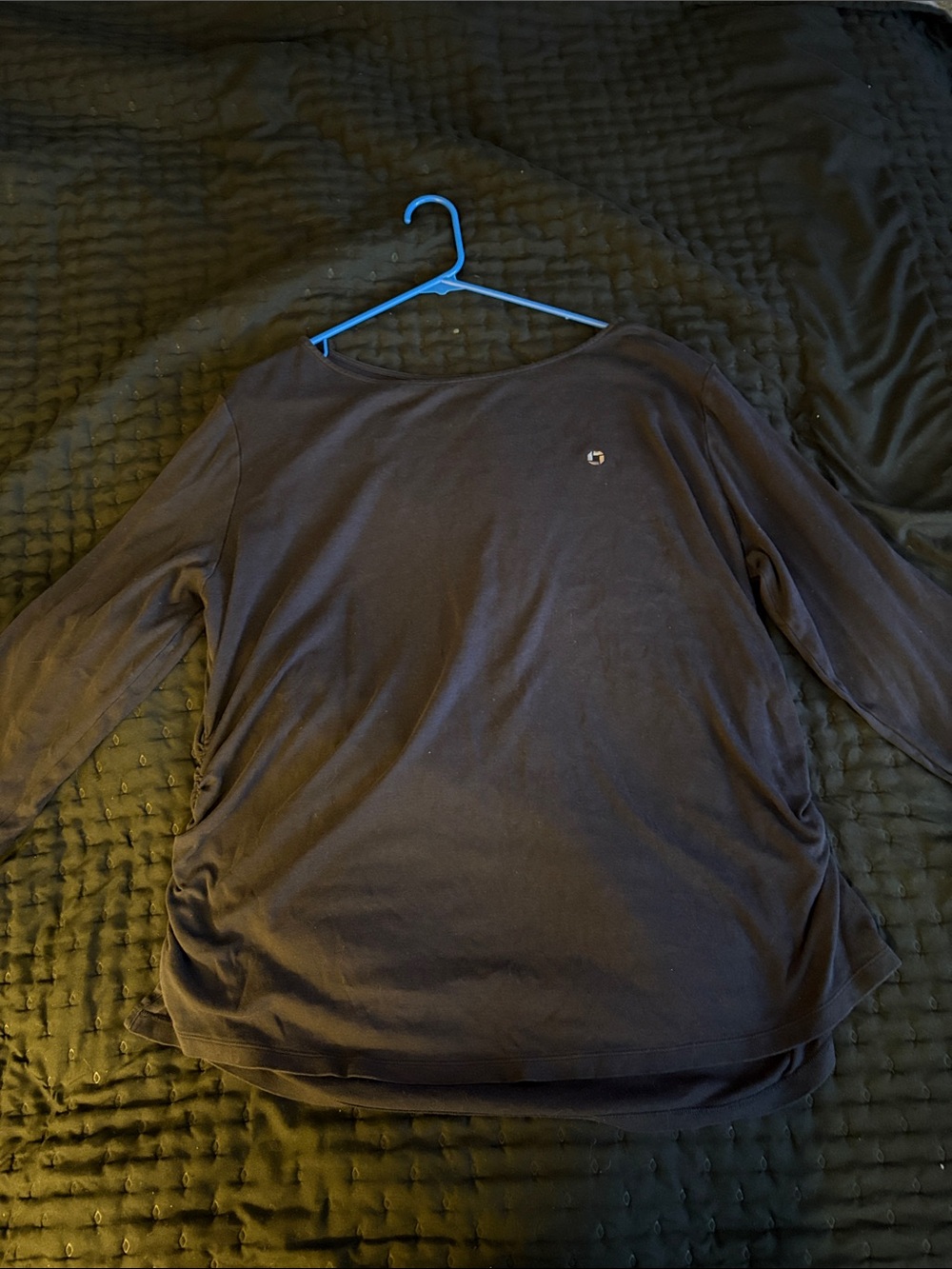 Lands' End Black Women's Long Sleeve Top